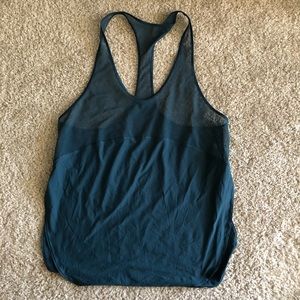 Lululemon forest green-blue tank top